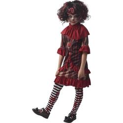 Halloween Kinder Verkleedjurkje Duivelse Clown Maat 128-140
